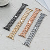 Exquisite Rose Gold Crystal-Embellished Apple Watch Band