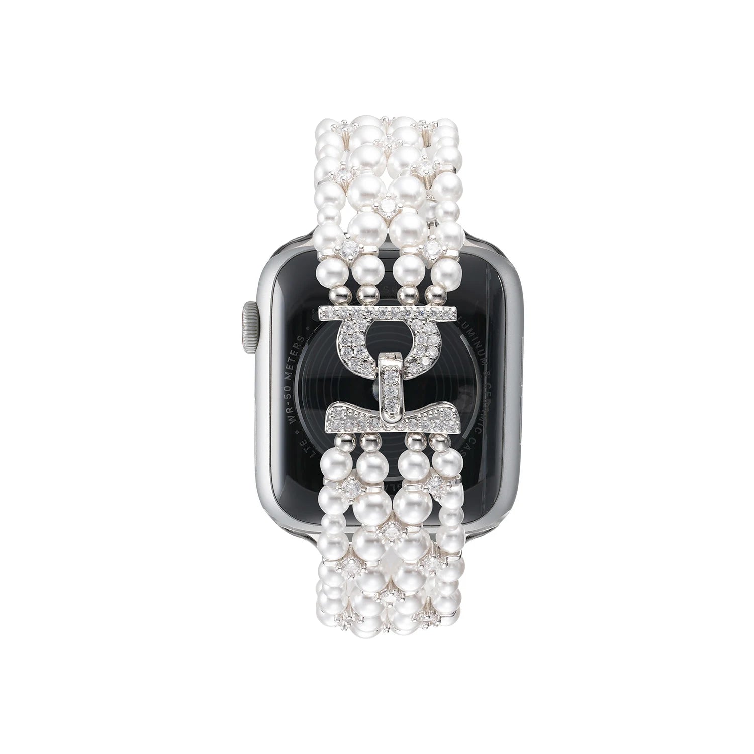 Handmade Swarovski Pearl & Crystal Apple Watch Band – Interstella