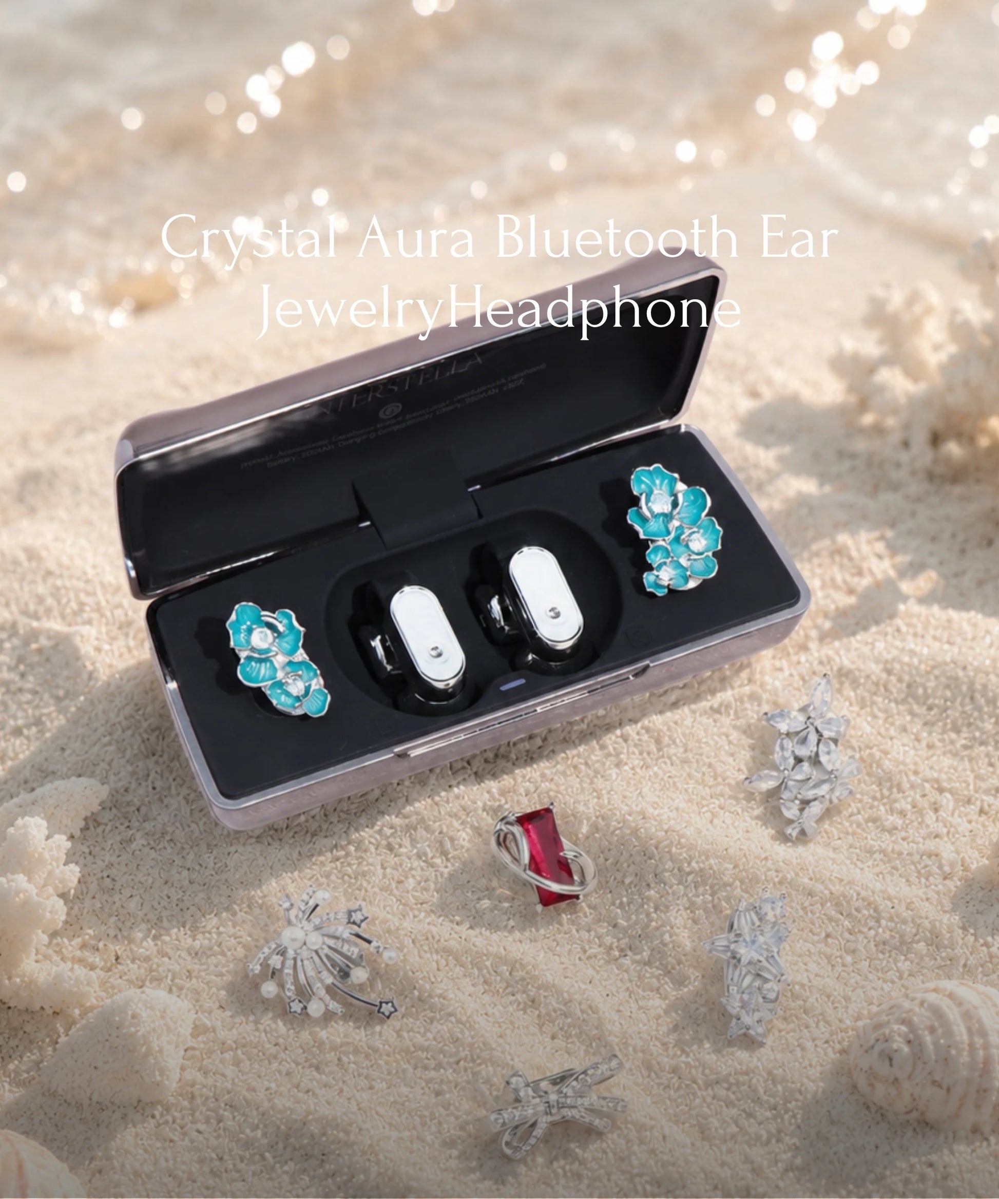 Iris Azzurra – Turquoise Blossom Ear Charm (1 pair) !LIMITED!