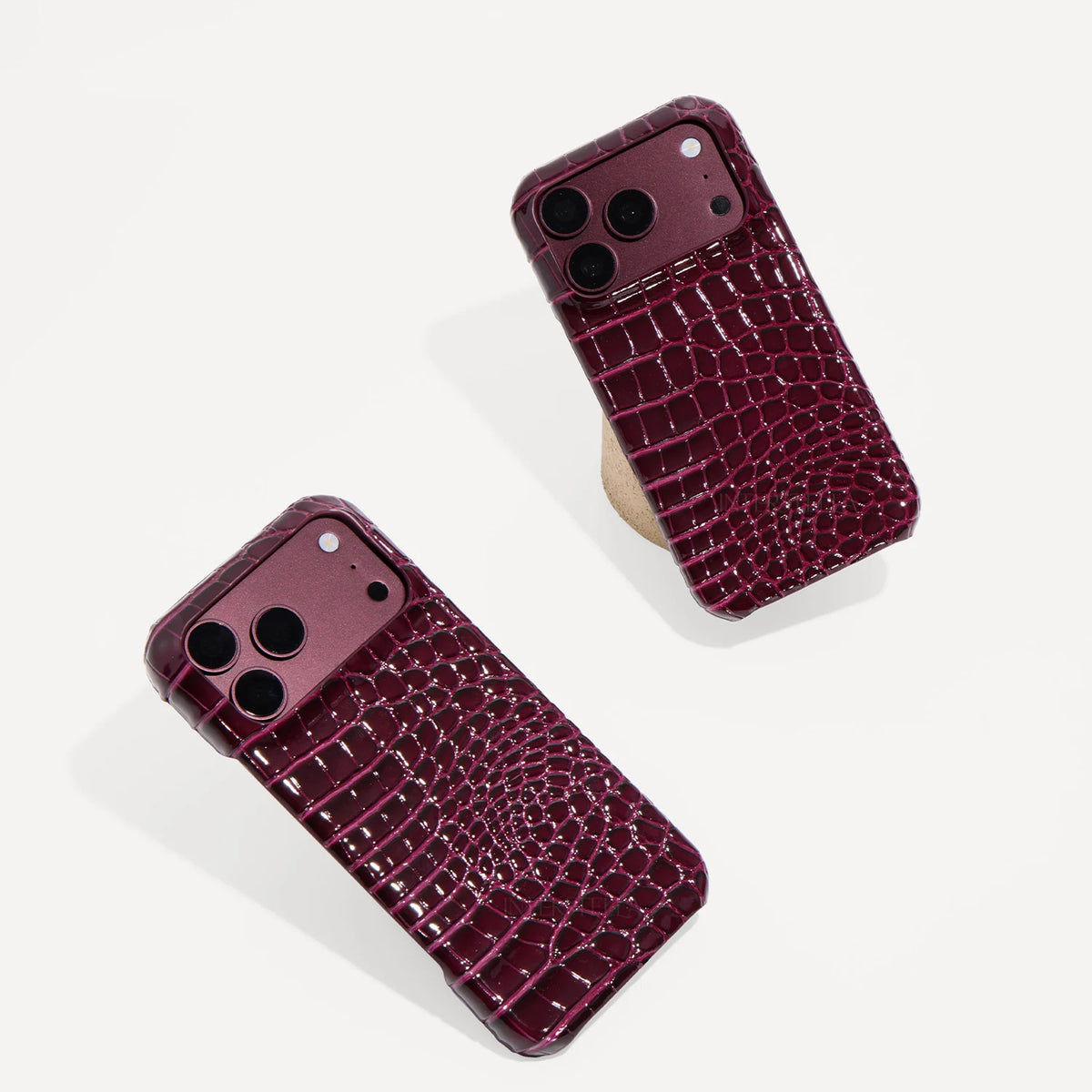 Niloticus Imperium - Coque téléphone en cuir embossé crocodile