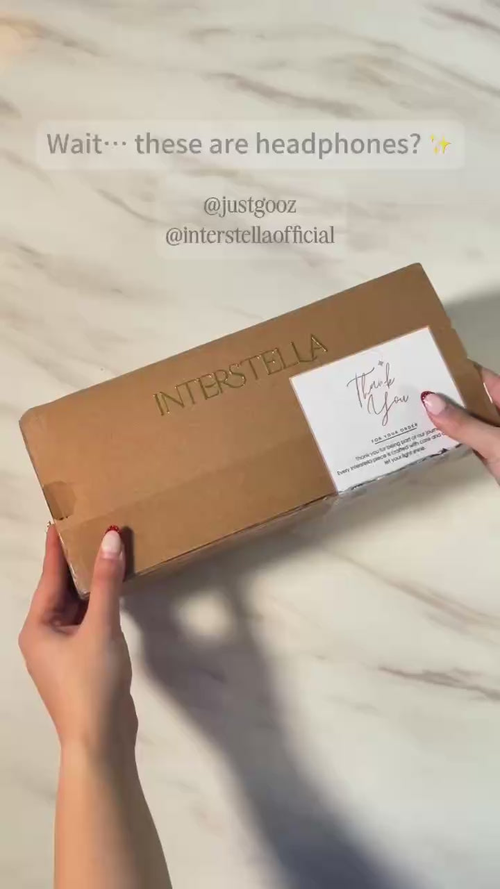 Interstella Crystal Aura Bluetooth Ear Jewelry Headphone with magnetic crystal accents, open-ear design, and jewelry-inspired finish